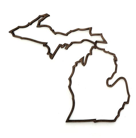 Michigan Outline 6 inch - UmWowStudio