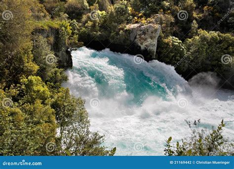 Huka Falls near Taupo stock photo. Image of force, landmark - 21169442