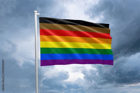 LGBTQIA+ Pansexual pride flag. Pansexuality flag symbol in the lgbt community Stock Illustration ...