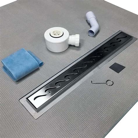 Shower Lay Wetroom Tray with Linear Drain designed for tiled wetrooms