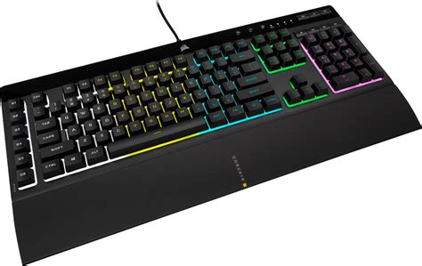 CORSAIR K55 RGB Pro Full-size Wired Dome Membrane Gaming Keyboard with ...