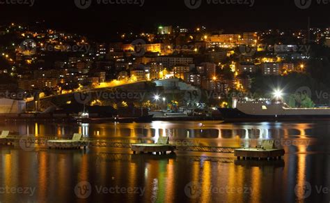 Zonguldak City and Port at Night 11149790 Stock Photo at Vecteezy