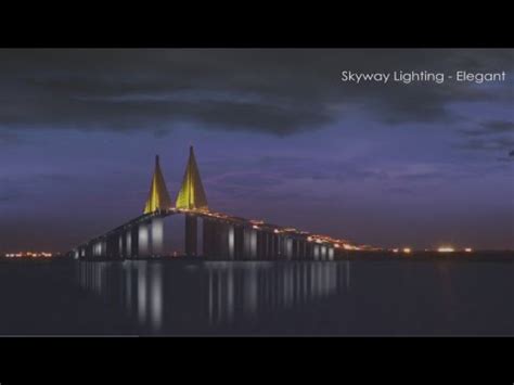 Sunshine Skyway Bridge lights will bring color to the Bay area - YouTube