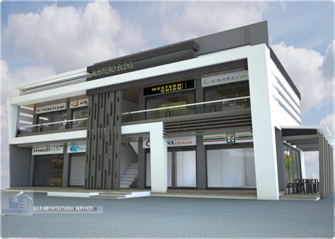 2 Storey 8 Units Commercial Building by J.J.S ARCHITECTURAL SERVICES at Coroflot.com