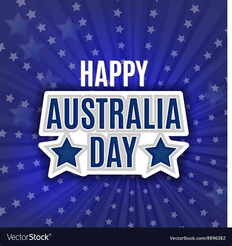 Australia day - 26 january - vintage typographic Vector Image