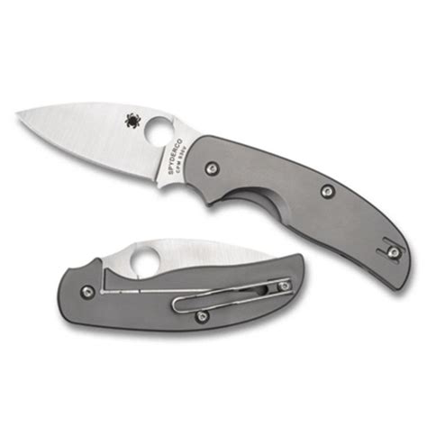 Spyderco Sage Titanium Plainedge | Spyderco, Pocket knife, Knife