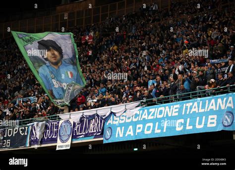 Napoli fans in the stands show their support Stock Photo - Alamy