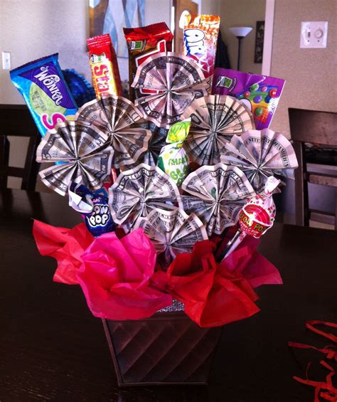 Money/candy bouquet... | Diy graduation gifts, High school graduation gifts, Graduation money gifts