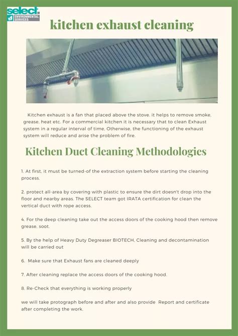 Kitchen Exhaust Hood Cleaning Certification | Besto Blog