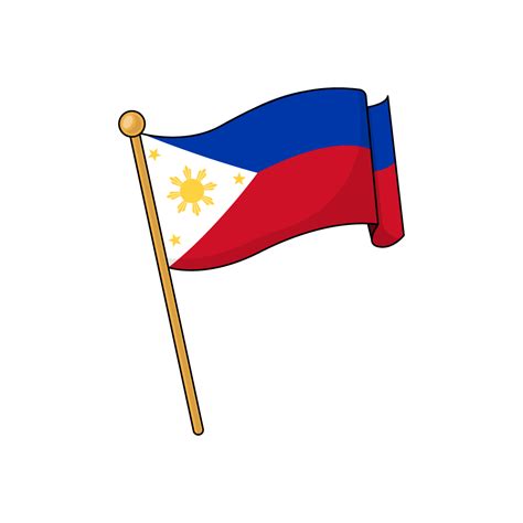 Philippine Flag Waving Clip Art