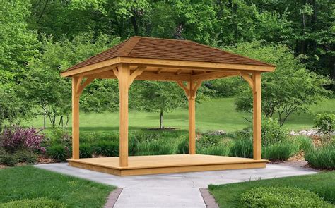 wood pavilion with floor scene | Gazebo, Backyard gazebo, Rustic outdoor decor