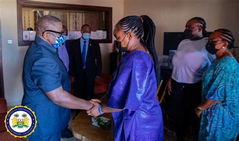 President Julius Maada Bio Consoles Family of The Late MD of Sierra Leone Commercial Bank