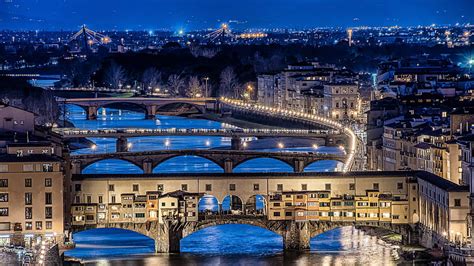 Ponte Vecchio Arch Bridge Florence Italy City, HD wallpaper | Peakpx