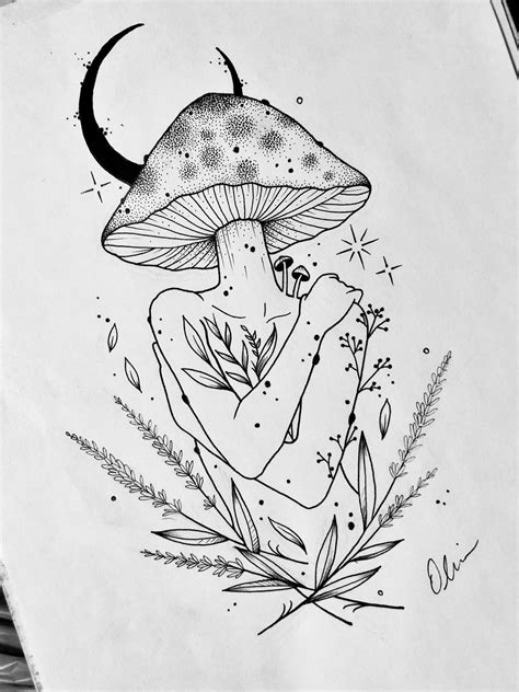 Just finished up this design, “Forest Spirit” : r/TattooDesigns