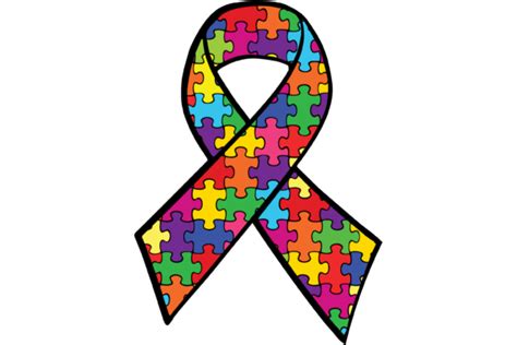 Autism Awareness Ribbon Rainbow SVG (Graphic) by AM Digital Designs ...