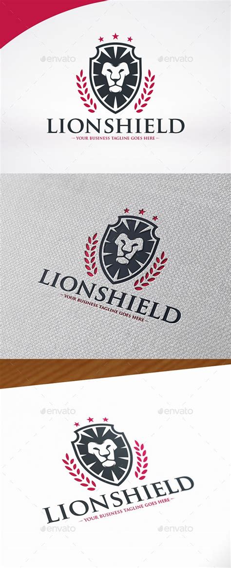 Lion Shield Logo Template | Logo templates, Shield logo, Law logos design