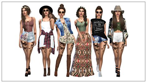 Hannah — somesimsgirl: sims4bymia: Lookbook [Coachella...