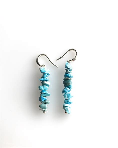 Raw Turquoise Sagittarius December Birthstone Raw crystal Earrings ...