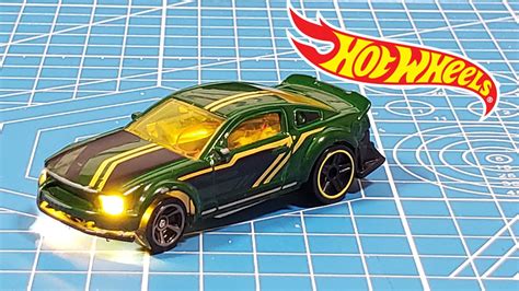 Hot Wheels RC Ford Mustang with working LIGHTS 1/64 scale RC build, Micro RC Hot Wheels Custom ...