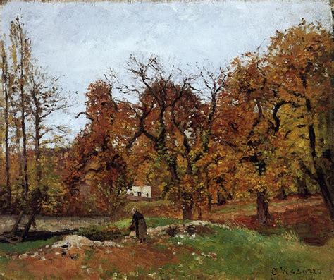 Autumn Landscape, near Pontoise - Camille Pissarro - WikiArt.org ...