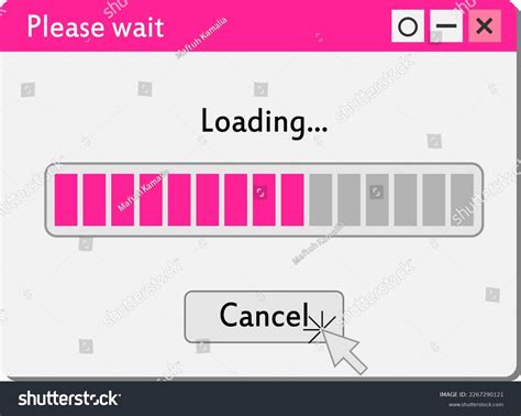 Y2k Windows Loading Screen Retrowave Style Stock Vector (Royalty Free ...