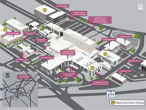 Heart Hospital Campus and Floor Plan Maps