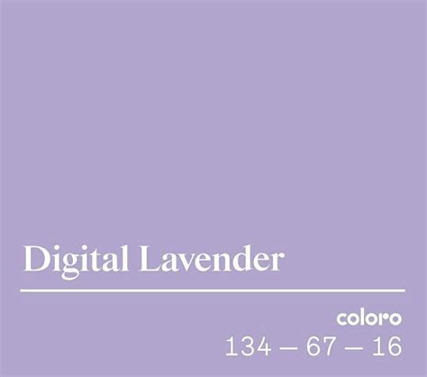 Digital Lavender ... PANTONE COLOR ..(wgsn) | Lavender color palette, Pantone color, Hex color ...