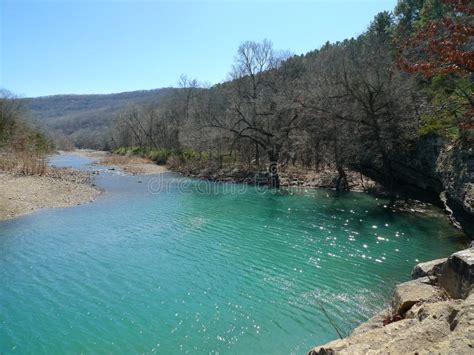 Devil`s Den State Park, Arkansas Blue Water and Rocky Shore. Stock Photo - Image of arkansas ...