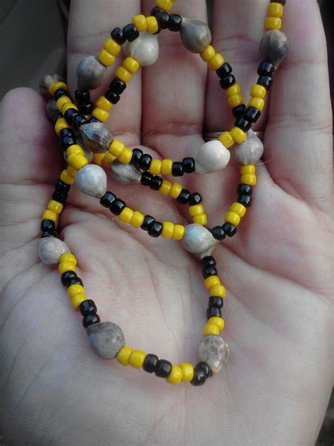 Cherokee Indian Corn Bead/Jacobs Tear and bead necklace. Native ...