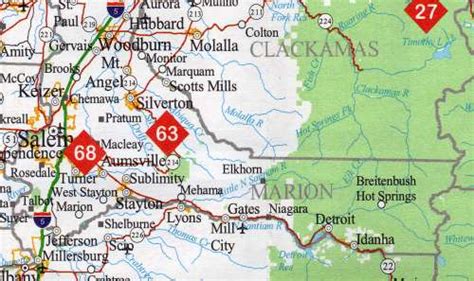 Marion County Map - Oregon - Oregon Hotels - Motels - Vacation Rentals - Places to Visit in Oregon