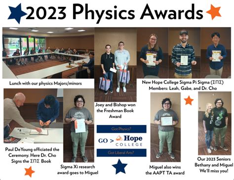 2023 Physics Awards - Physics Department