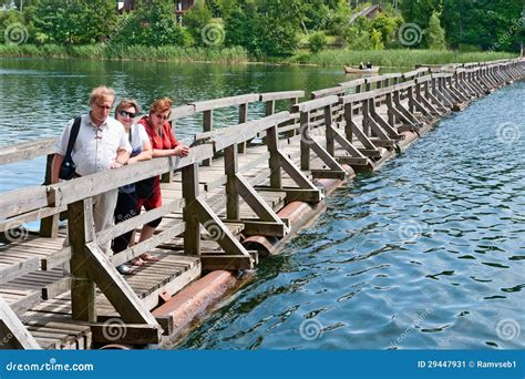 Old Pontoon Bridge Stock Image - Image: 29447931