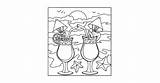Evening cocktail  Drinks coloring Pages For Adults Online sketch template