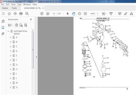 JOHN DEERE 50 TRACTOR PARTS MANUAL - PDF DOWNLOAD - HeyDownloads - Manual Downloads