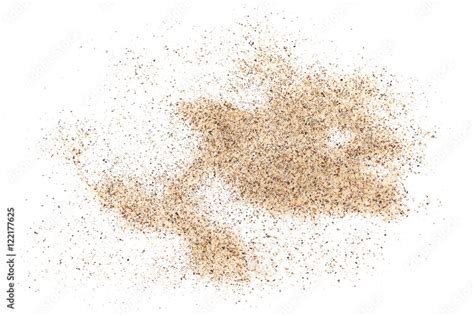 pile sand isolated on white background and texture Stock Photo | Adobe ...