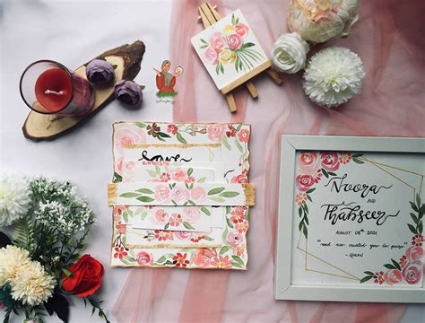 RIFA MOHIYUDHEEN🦋 on Instagram: “Save the date🤍🌸 Customized couple name frame and handmade ...