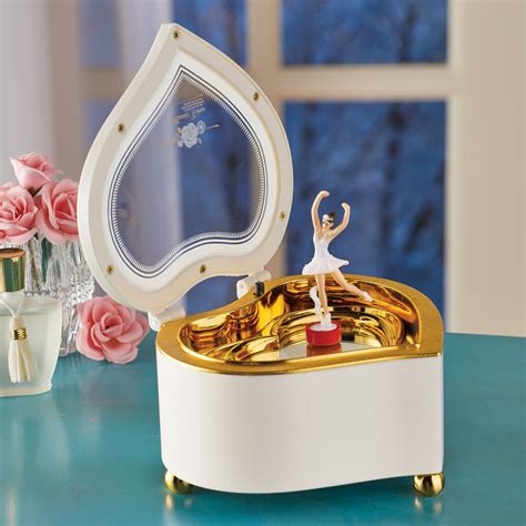 Ballerina Heart Music Box with Storage | Collections Etc.