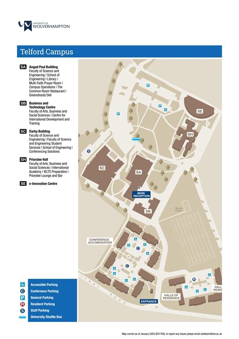 Telford Campus Map by University of Wolverhampton - Issuu