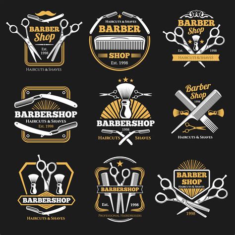 Tải mẫu logo barber shop file vector AI, EPS, JPEG, PNG