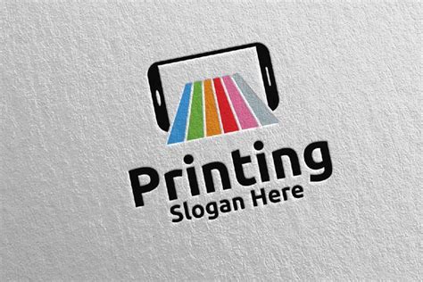 Mobile Printing Company Logo Design 48 (576108) | Logos | Design Bundles