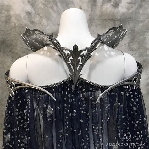 Fantasy Starry Collar Cloak Wicca Cape Witch Outfit Celestial Bridal ...