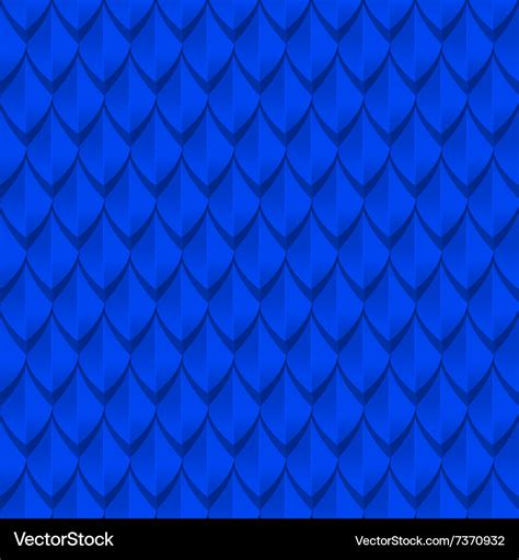 Blue dragon scales seamless background texture Vector Image