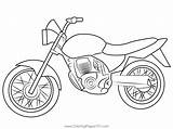 Motorcycle Coloring Page For Kids  Free Motorbikes Printable sketch template