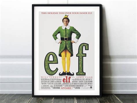 Elf Movie Poster - Classic 00'S Vintage Wall Film Art – Poster | Canvas Wall Art Print - Remizozo