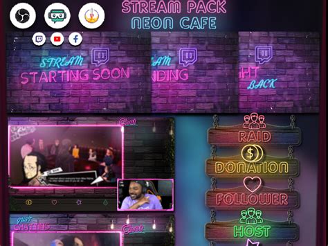 Twitch Neon Overlay Pack by Twinnova Creations on Dribbble