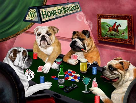 Poker-Dog Digital Drawing on Behance