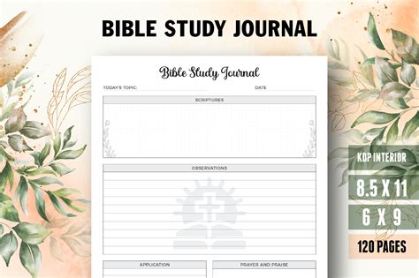 Bible Study Journal, Bible Planner Graphic by Vector Cafe · Creative ...