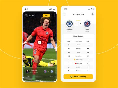 Soccer app by Travis Hudson on Dribbble