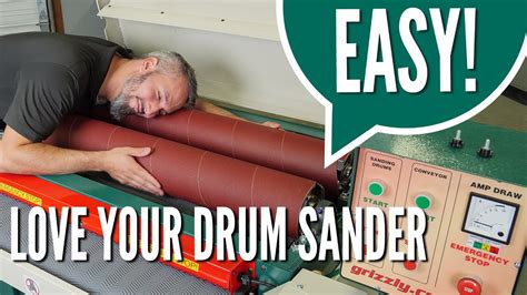 Installing Sandpaper on Your Drum Sander | Step-by-Step | G0449 - YouTube