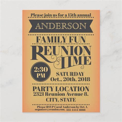 Family Reunion Gifts, Family Reunions, Family Members, Class Reunion Invitations, Homemade ...